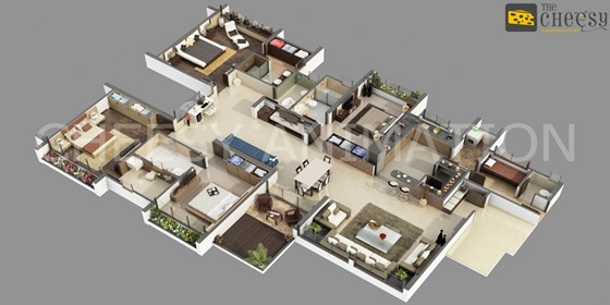 3D Floor Plan Design Services: 3D Floor Plan Design Services USA